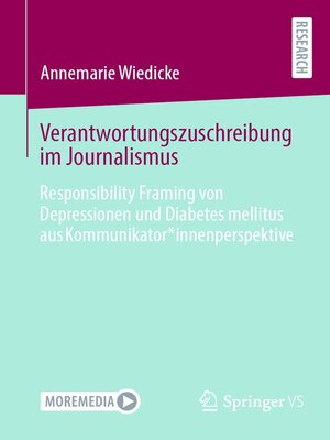 cover image of Verantwortungszuschreibung im Journalismus